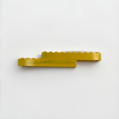 Lot of 2 Genuine LEGO Yellow Lightly Marbled 2 x 10 Bricks   Part 3006   Vintage