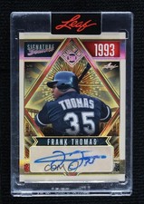 2025 Leaf Seasons in the Sun Signature Holo Bronze 20/35 Frank Thomas Auto 09w9