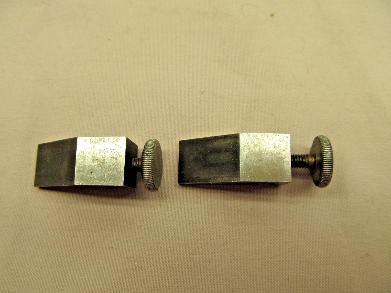 Set / Pair of LS Starrett No.298 Key Seat Rule Clamps, USA