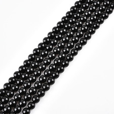 3Mm Natural Black Onyx Beads round Agate Gemstone Loose Beads for Jewelry Making