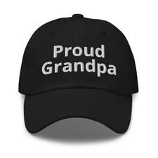 Proud Grandpa baseball cap, Grandpa gifts,father's day gift