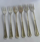 Gorham Sterling Silver Fairfax Cocktail Fork Set 6PC 5.5inch 1910