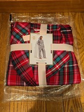 VICTORIA'S SECRET WOMEN FLANNEL LONG SET SIZE MEDIUM GIFT HOLIDAY SLEEPWEAR A2