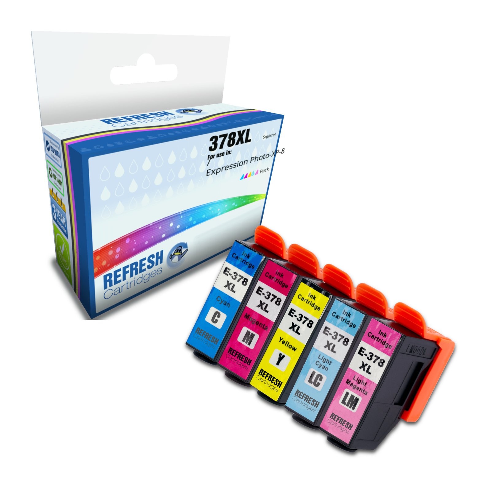 Refresh Cartridges Value Pack 378XL Ink Compatible With Epson Printers