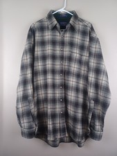 Pendleton Virgin Wool Long Sleeve Plaid Flannel Button Up Shirt Men Size XL Long