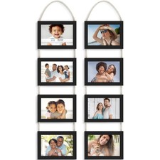 Icona Bay - 4x6 Wall Hanging Picture Frames Collage with 8 Openings - Basic B...