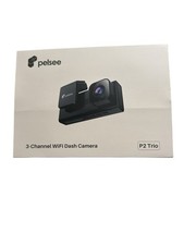 Pelsee P2 Trio 4K Dash Cam Anteriore, Cabina Posteriore Interno WiFi, Scheda 64GB, 4K+1080P+10