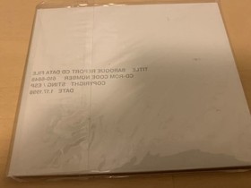 Baroque Report CD Data File Sega Saturn Trial Version Unopened Not for Sale