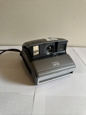 TESTED Vintage Polaroid One600 Classic 600 Instant Film Silver Camera WORKING