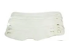 RaceQuip 203218RQP Helmet Shield Tear Offs 2mm 12-1/4 in Center to Center Pkg 20