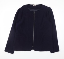 Womens UK Size 16 Gharani Strok Blue Basic Jacket