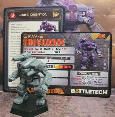 Battletech Shockwave + Mech / Pilot Cards 21st Centauri Lancers Command Lance
