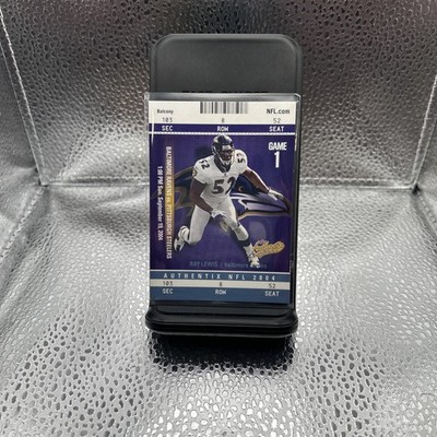 2004 Fleer Authentix - Ray Lewis #41 Balcony Blue /75