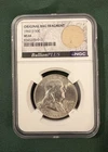 1960D Franklin Silver Half Dollar 50c NGC MS64 w Piece Of Original Bag (069)