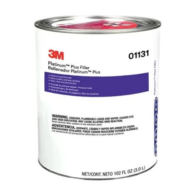 Gallon 3M Platinum Plus Lightweight Body Filler Hardener 01131 - Car Dent Repair