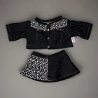20th Anniversary Cabbage Patch Kids Outfit Black Denim Jacket Skirt Vintage CPK