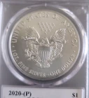 2020 $1 American Silver Eagle PCGS MS70 Gary Whitley Signature Label