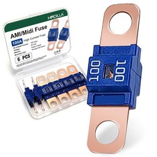 AMI/Midi Car Fuses 100 Amp High Current Fuse, Bolt-on Fuse for Cars, Buses, R...