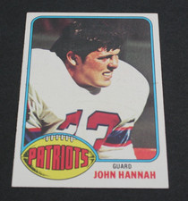 1976 Topps John Hannah # 10 Patriots (HOF)