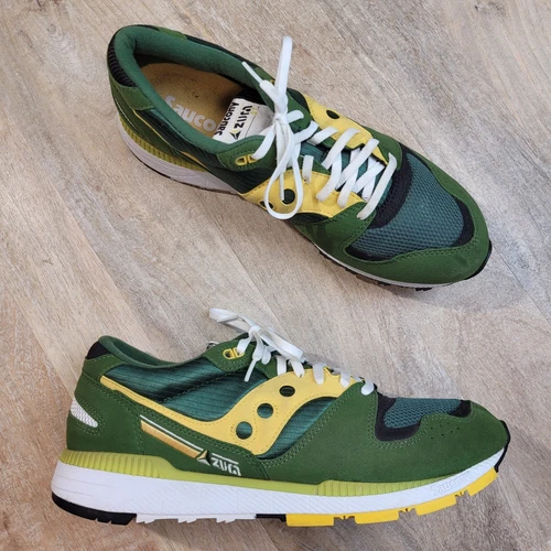 Saucony Azura ST Green Leather Leader Mens Shoes S70437-10 Size 11.5