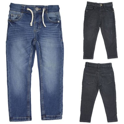 EX M&S Kinder Jegging Jeans Jungen Mädchen Molly Mid Rise Stretch Hose Pants Bottom