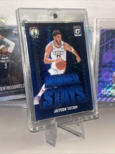 Jayson Tatum 2024-25 Donruss Optic #2 Winner Stays Hyper Blue #/175 Celtics