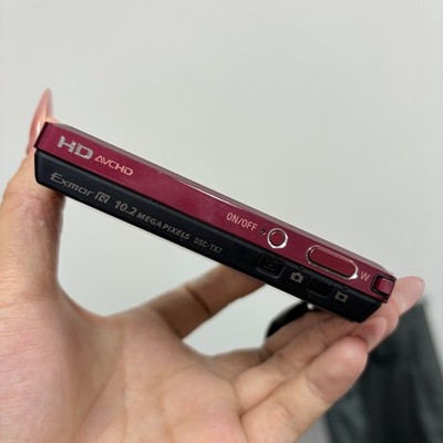 SONY Cybershot DSC-TX7 Digital Camera 10.2MP 4x Optical Zoom Red