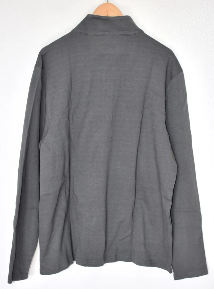 JERSEY ZACHARY PRELL JOE QUATER CREMALLERA MEZCLA ALGODÓN CARBÓN. NUEVO CON ETIQUETAS $148. Talla XL Foto 4 de 4