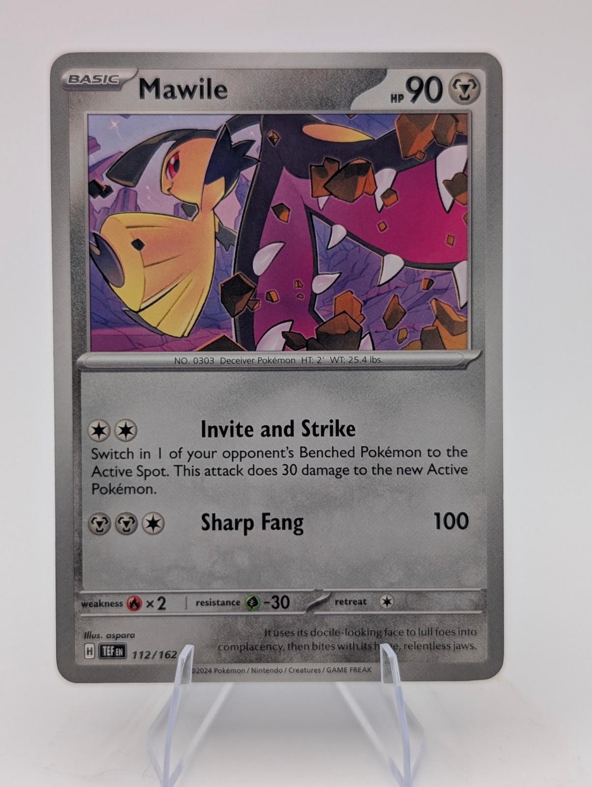 Mawile 112/162 Common Temporal Forces Pokemon Lightly Played