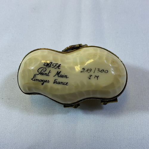 Peint Main Limoges France Limited #d 249/300 Hand Painted Porcelain Peanut