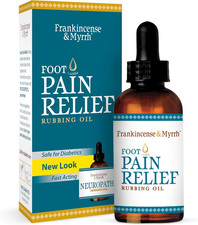 Frankincense and Myrrh Foot Pain Relief Rubbing Oil, Neuropathy Pain Relief for