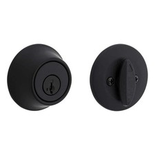 Kwikset 660 Matte Black Single-Cylinder Deadbolt SmartKey Security