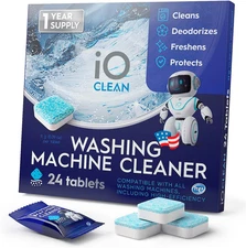 Washing Machine Cleaner and Descaler Tablets 24 Pcs - Deep Clean and Descaling f