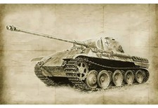WWII German Panther D PzKpfw V 1/35 Model Kit Highly Detailed