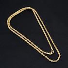 18 Carat Gold Plated Handmade Link 26" Chain Necklace Jewelry Unisex ANN 857 — photo 4