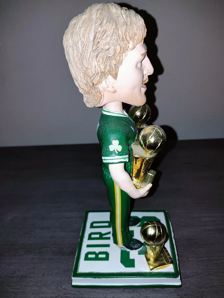 Larry Bird Boston Celtics FOCO 3x Trofeo Bobblehead Bobble #/300 *Raro* Foto 2 de 4
