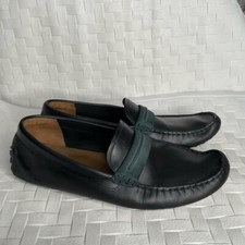 Mocasines sin cordones de cuero negro Lacoste para hombre talla 11,5 Concours