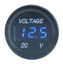 Panel Mount Digital Voltmeter (DVM), Blue or ...