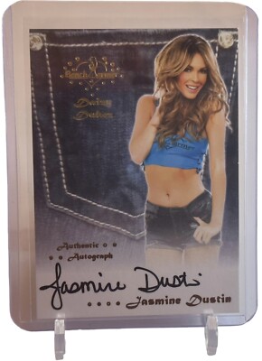 JASMINE DUSTIN BENCH WARMER BENCHWARMER DAIZY DUKEZ AUTOGRAPH CARD W/TOP LOAD