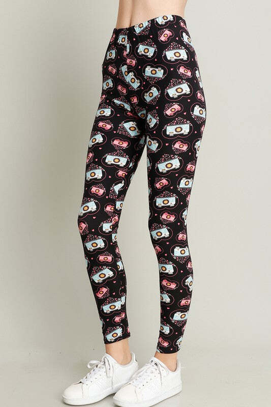 Soft & Stylish Camera Love Print Leggings