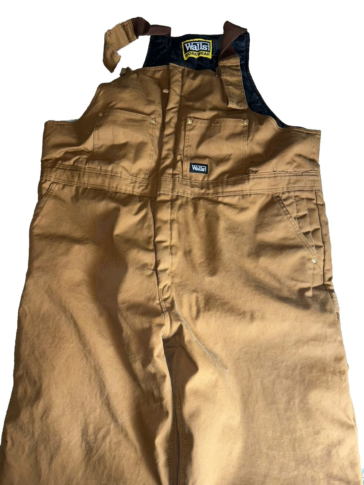 WALLS Men's Bib Overalls Outdoor Work Wear Insulated XL Regular Brown Canvas
Opens in a new window o