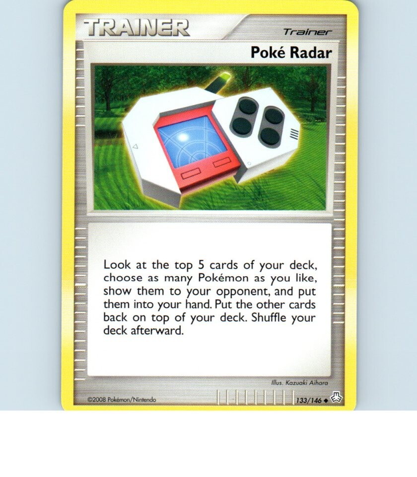 2008 Trainer Poke Radar 133/146 Pokemon Card