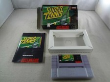 Super Tennis Super Nintendo SNES, 1991 w/ Box  Manual - Tested/Working