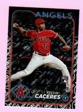 2024 Topps 582 Montgomery Club #680 Kelvin Caceres RC Los Angeles Angels