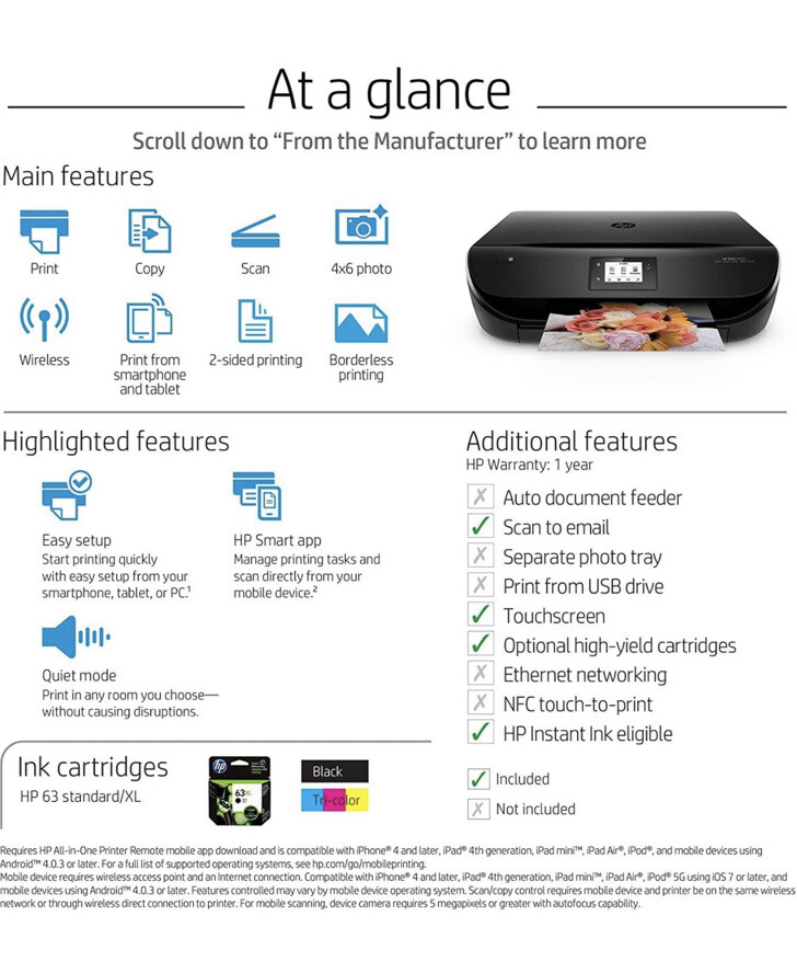 HP Envy 4520 Wireless All-in-one 