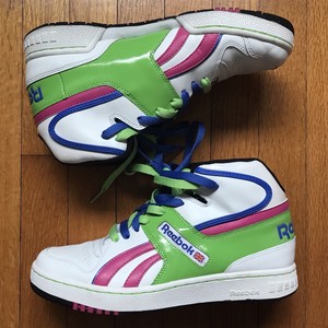 green reebok high tops