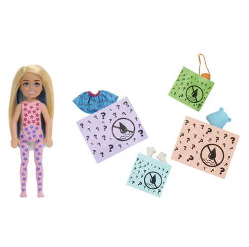 Barbie Color Reveal Sporty Series Chelsea Doll 6 Surprises in 1 Package
