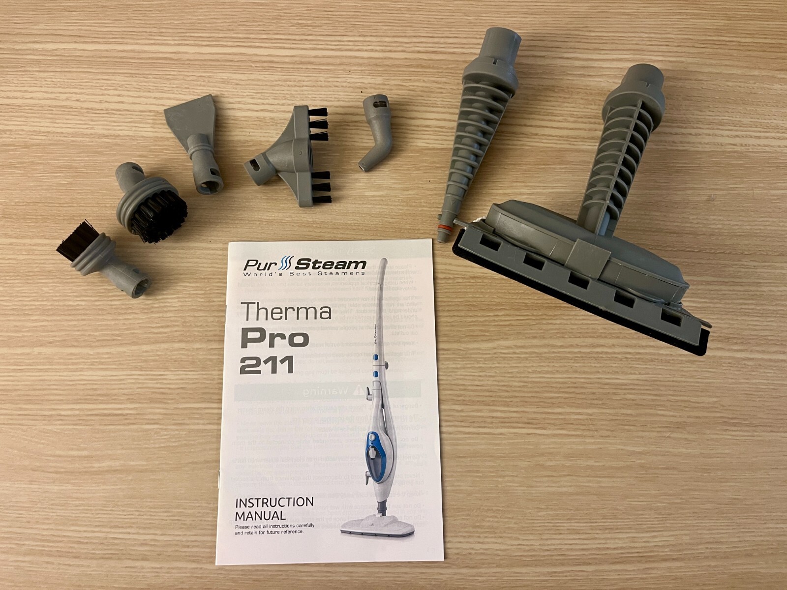 Steam Mop Cleaner ThermaPro Pursteam 10in1 Handheld, Hardwood/Tiles