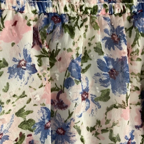 Thirty Thirty LA Multicolor Floral Ruffle Smocked A-Line Dress Size Large - Picture 4 of 7