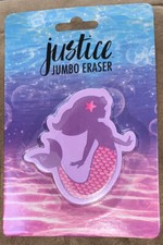 JUSTICE JUMBO MERMAID ERASER SUPER CUTE 
